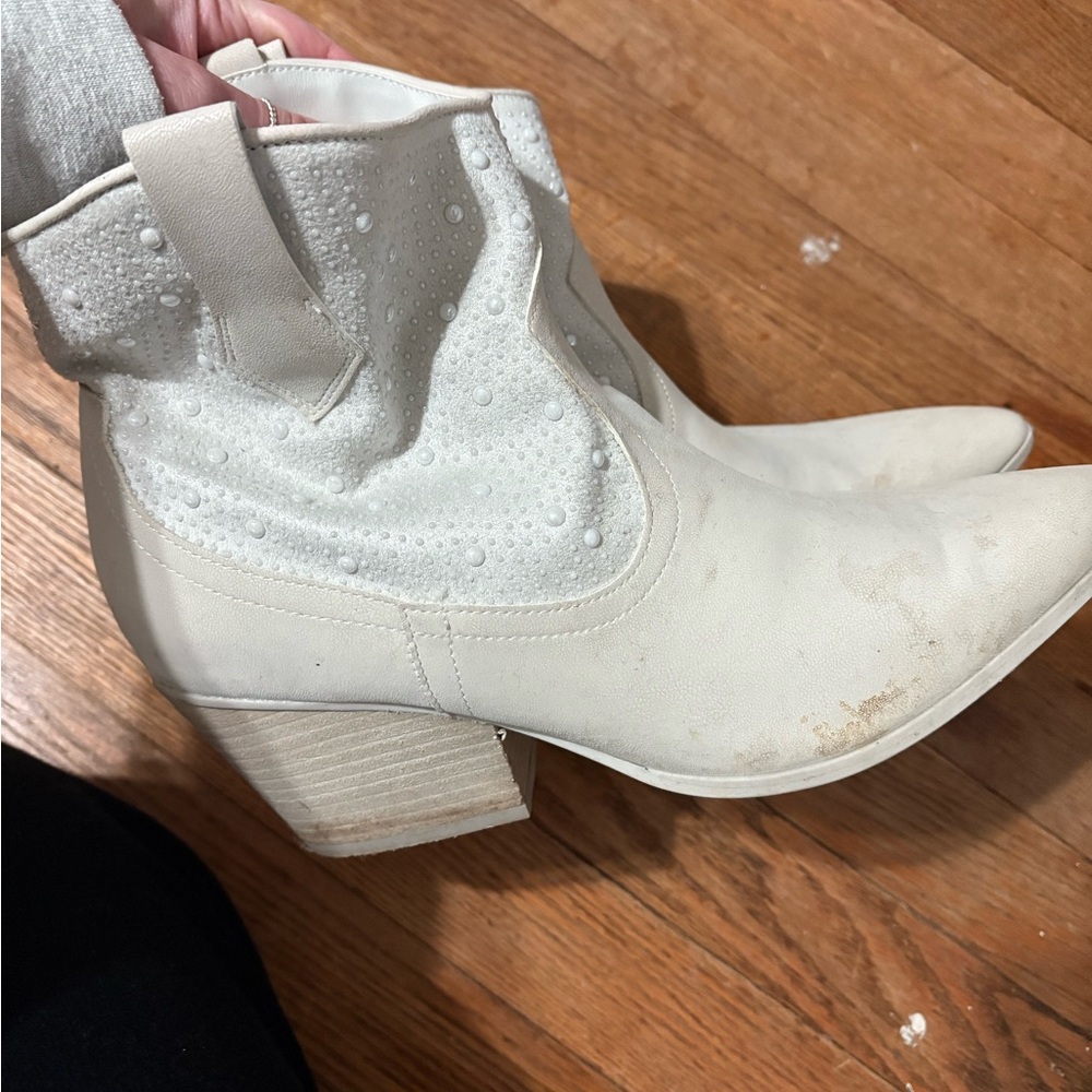 White Ankle Boots